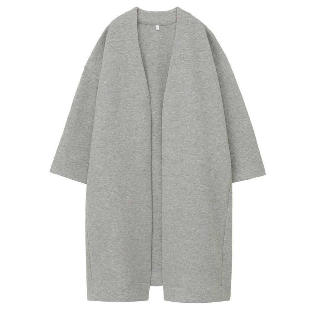 WOMEN ORGANIC COTTON MIX DOUBLE KNITTED COAT